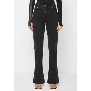 Maniere De Voir Mid-rise Flare Black Jeans size 6 NWT SOLD OUT ONLINE